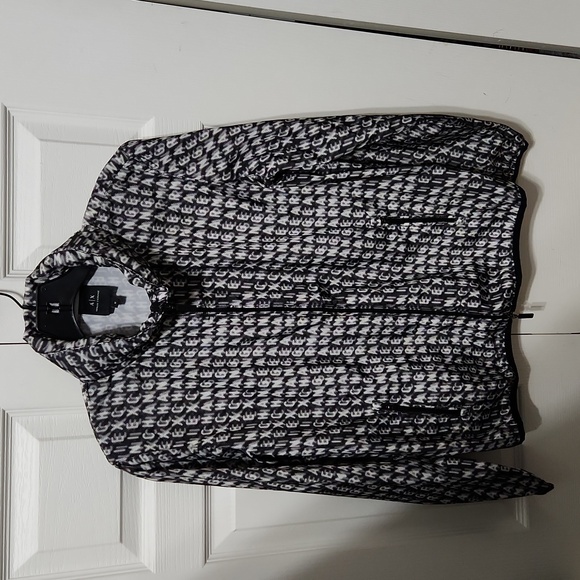 NWOT Armani Exchange Packable Logo Windbreaker Jacket. Size M - Picture 6 of 16